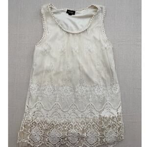 Cal Style White Tank Top - Women's Medium